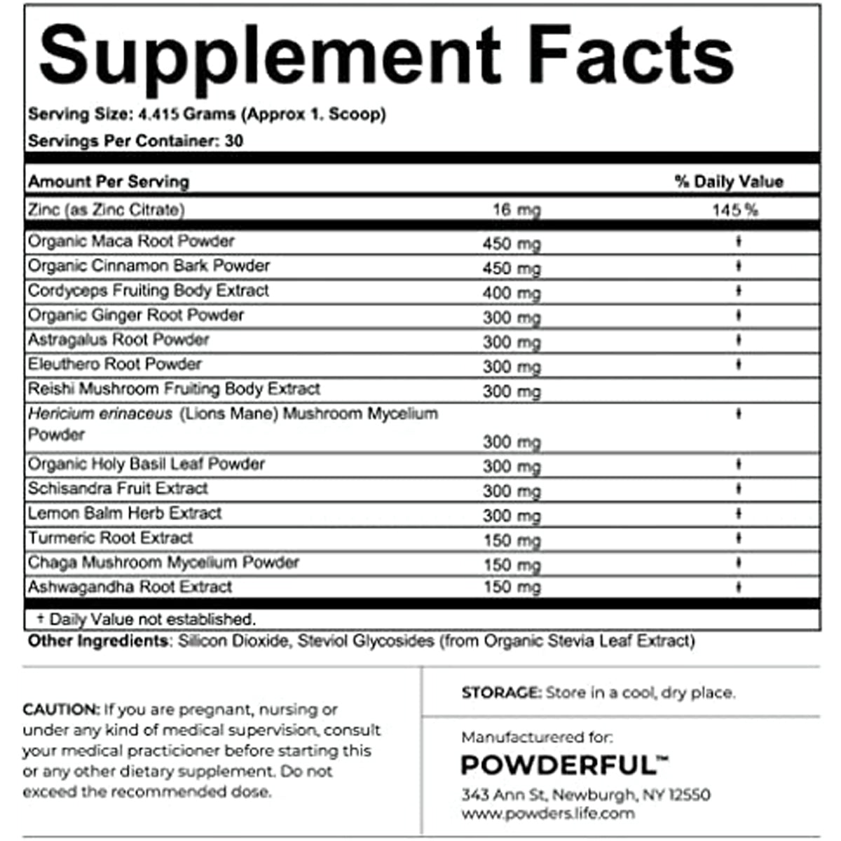Powderful - Mushroom and Adaptogen Supplement